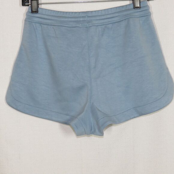 Halara Light Blue Soft Stretchy Curved Hem Side Pocket Shorts Size XS - Picture 3 of 4